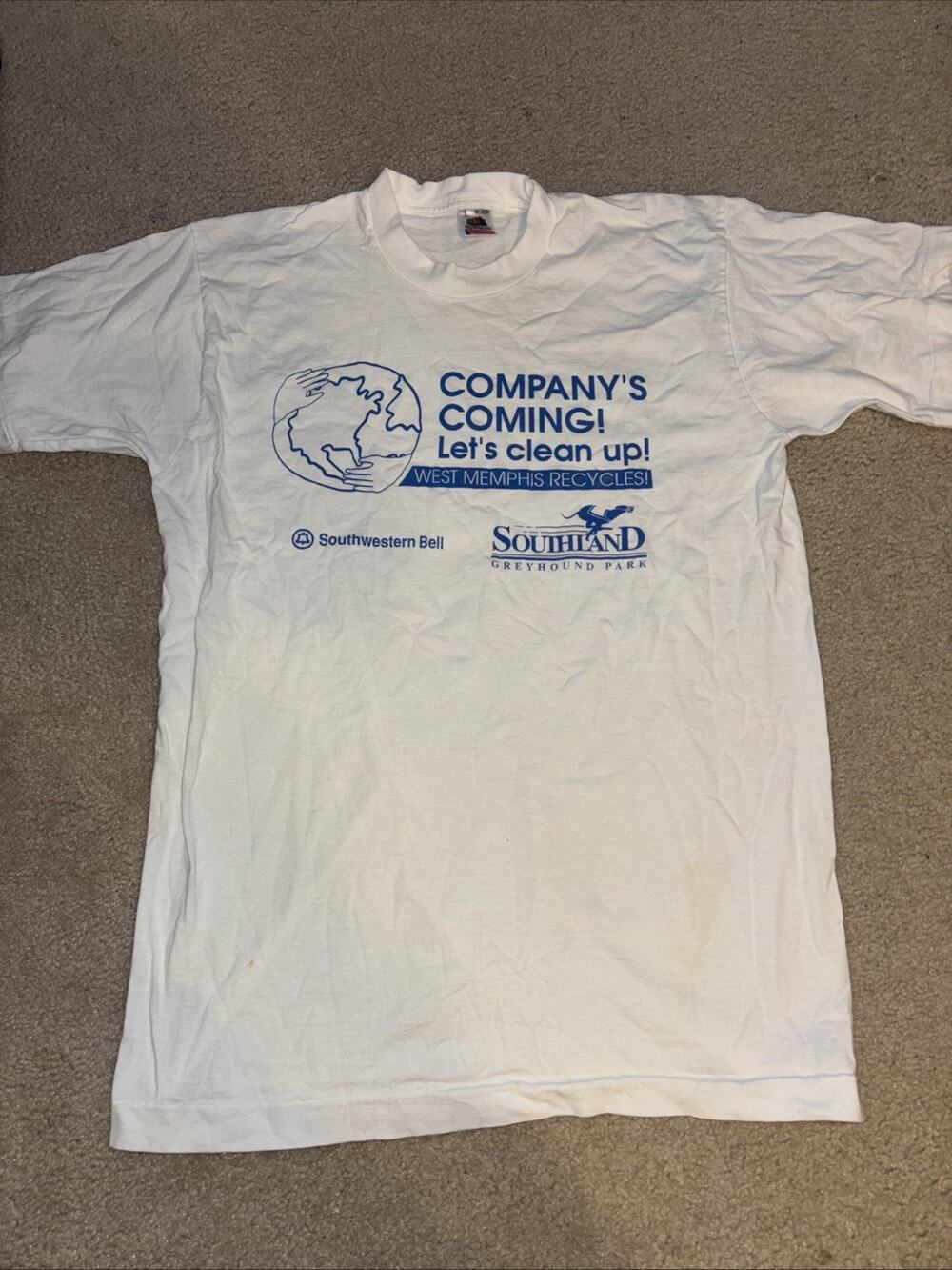 Vintage Recycling Environmental T-Shirt Single Stitch XL 21x30